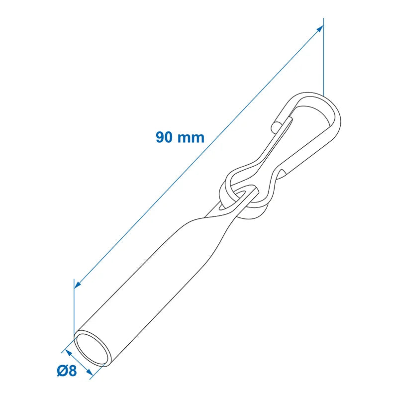 ProPlus Kabeleindsluiting Ø8 mm met Simplex haken - set van 10 stuks