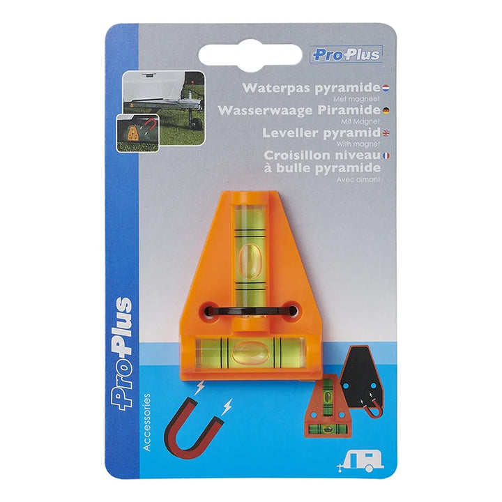 ProPlus Waterpas pyramide met magneet op kaart