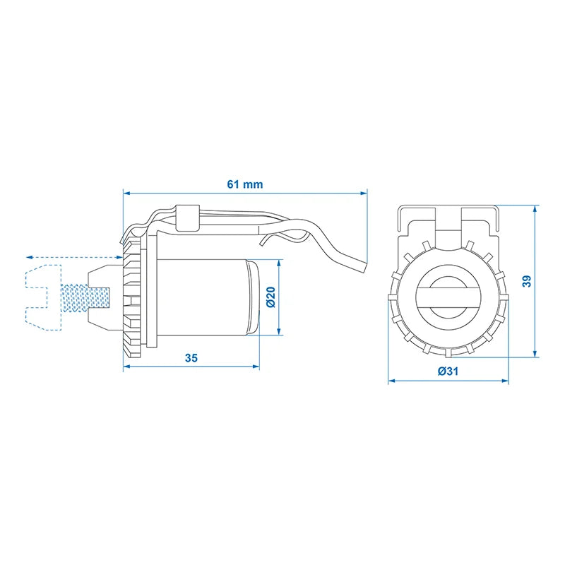 ProPlus Nastelset voor remschoenen geschikt voor AL-KO 160*35mm