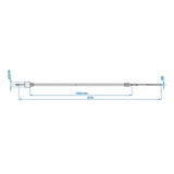 ProPlus Remkabel 1020/1216mm bus Ø26mm geschikt voor AL-KO < '97