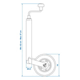 ProPlus Neuswiel 48mm velg metaal met rubberband 200x50mm