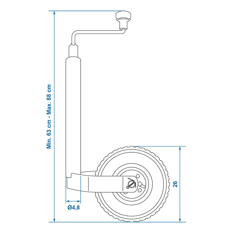 ProPlus Neuswiel 48mm velg metaal en PU band 260x85mm