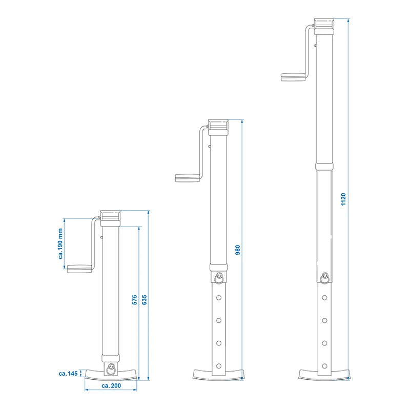 ProPlus Steunpoot uitdraaibaar Heavy Duty SH64/7000