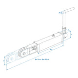 ProPlus Handremspindel met rol