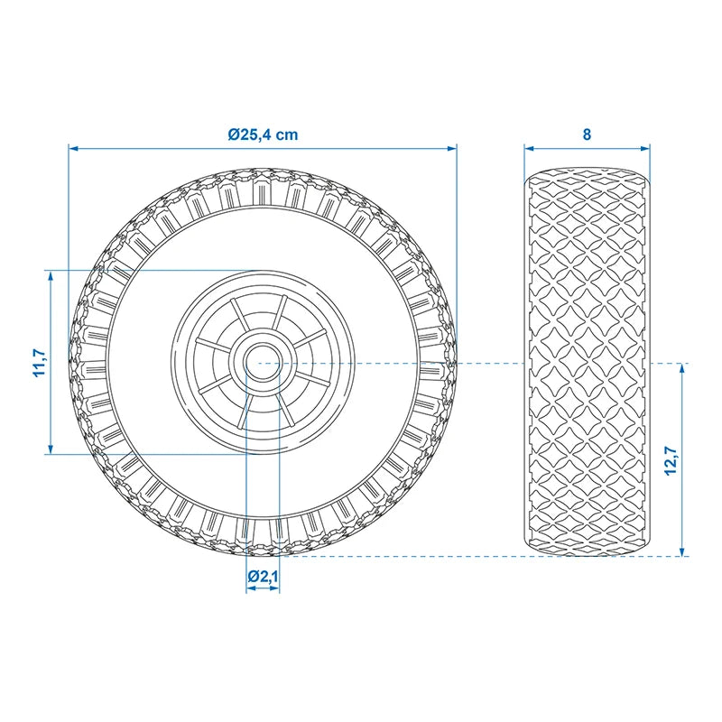 ProPlus PU band met kunststof velg 10" 3.00-4