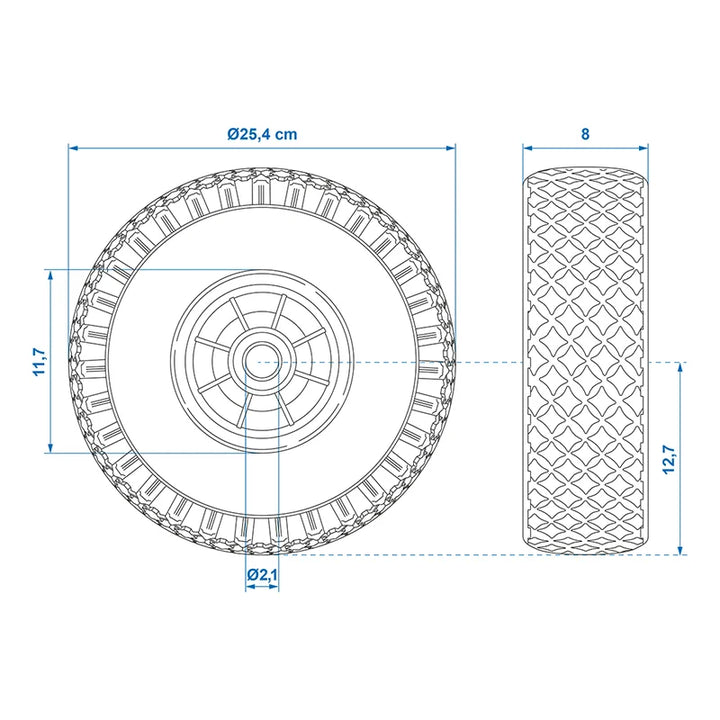 ProPlus PU band met kunststof velg 10" 3.00-4