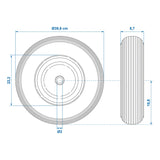 ProPlus PU band met metalen velg 16" 4.00-8