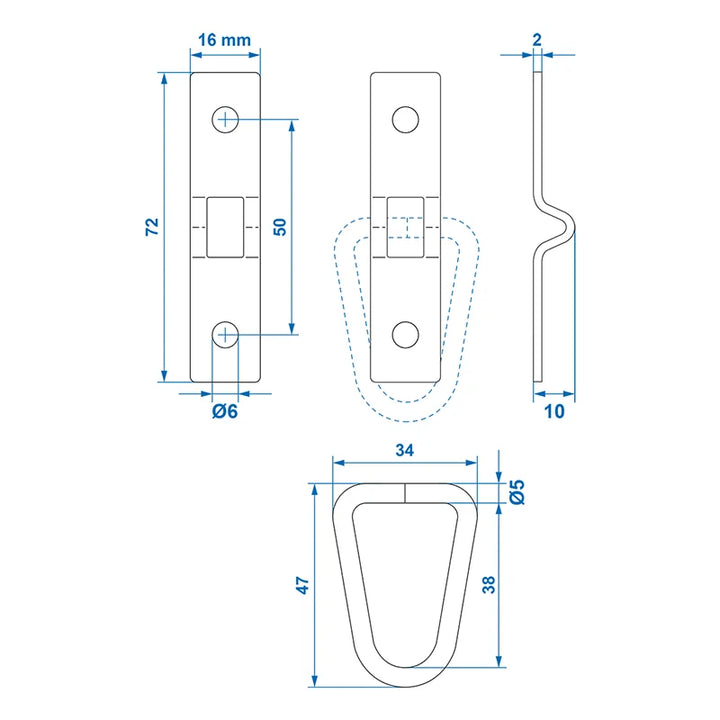 ProPlus Sjoroog tweedelig 72 x 16 mm