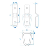 ProPlus Sjoroog tweedelig 72 x 16 mm