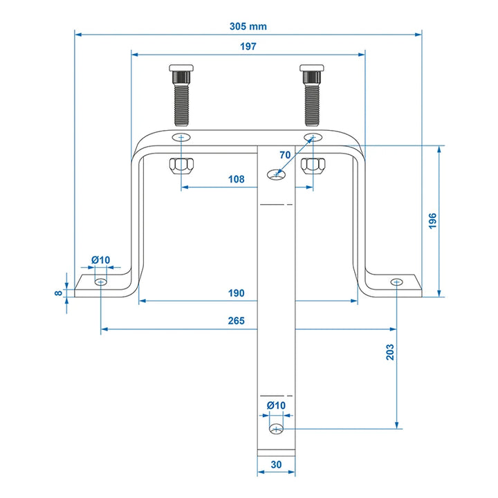 ProPlus Reservewielhouder driepoot