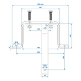 ProPlus Reservewielhouder driepoot