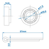 ProPlus Lager conisch 11749/11710 17,5x39,9x14,6