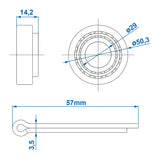 ProPlus Lager conisch 45449/45410 29x50,3x15,5