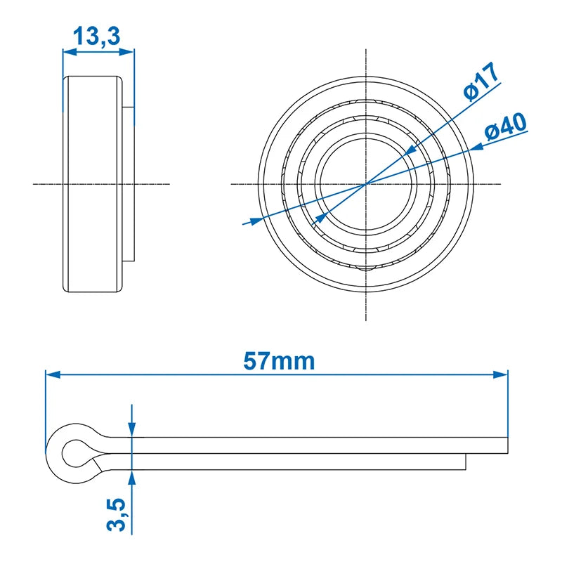 ProPlus Lager conisch 30203 17x40x13,2