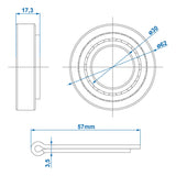 ProPlus Lager conisch 30206 30x62x17,2