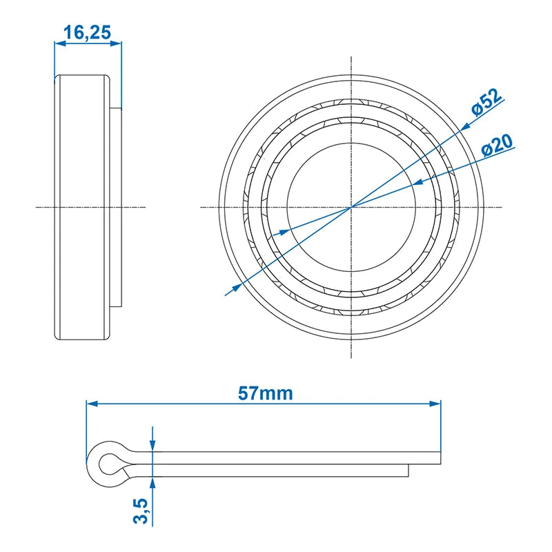 ProPlus Lager conisch 30304 20x52x16,2