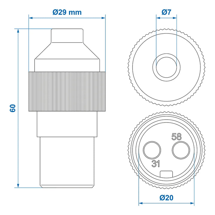 ProPlus Stekker 2-polig PVC