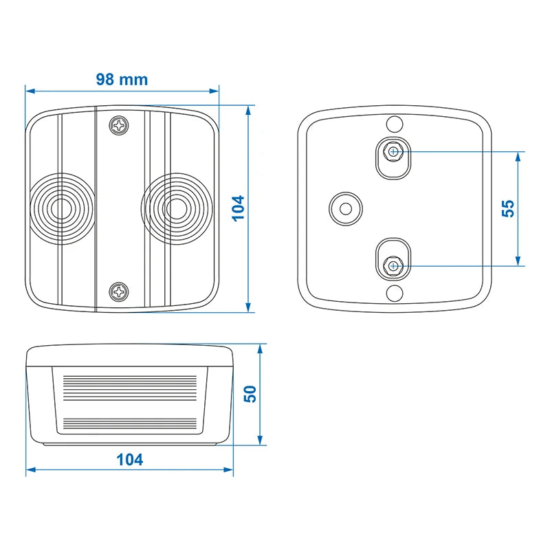 ProPlus Achterlicht 4 functies 98x104mm