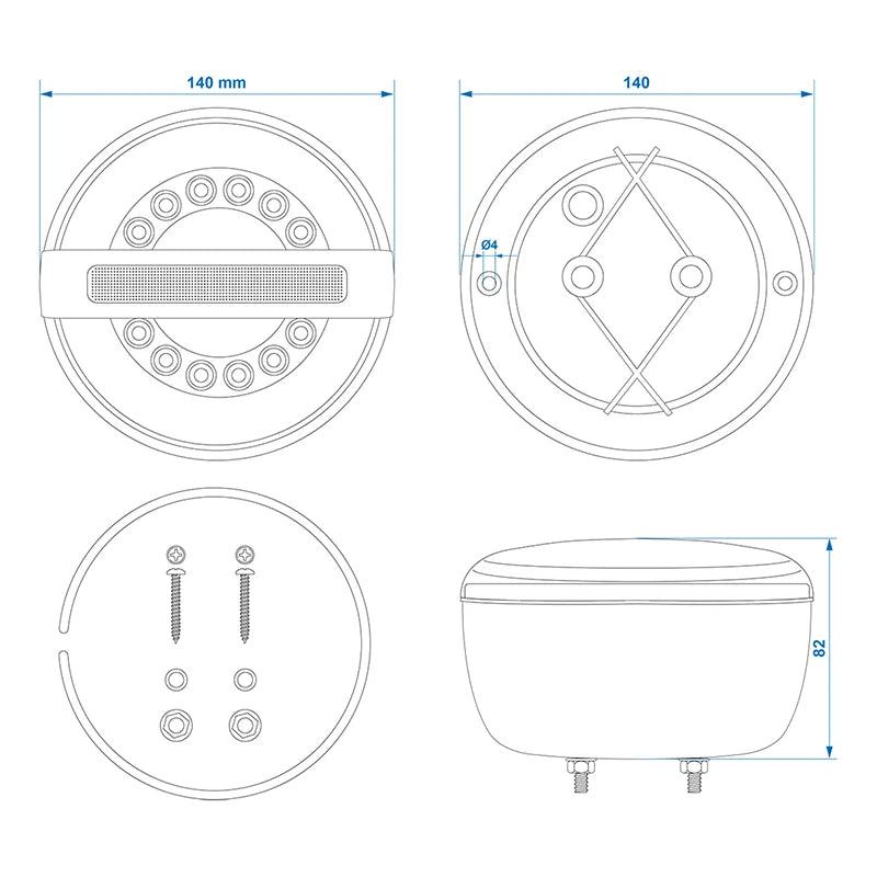 ProPlus Achterlicht 3 functies 140mm LED met dynamisch knipperlicht