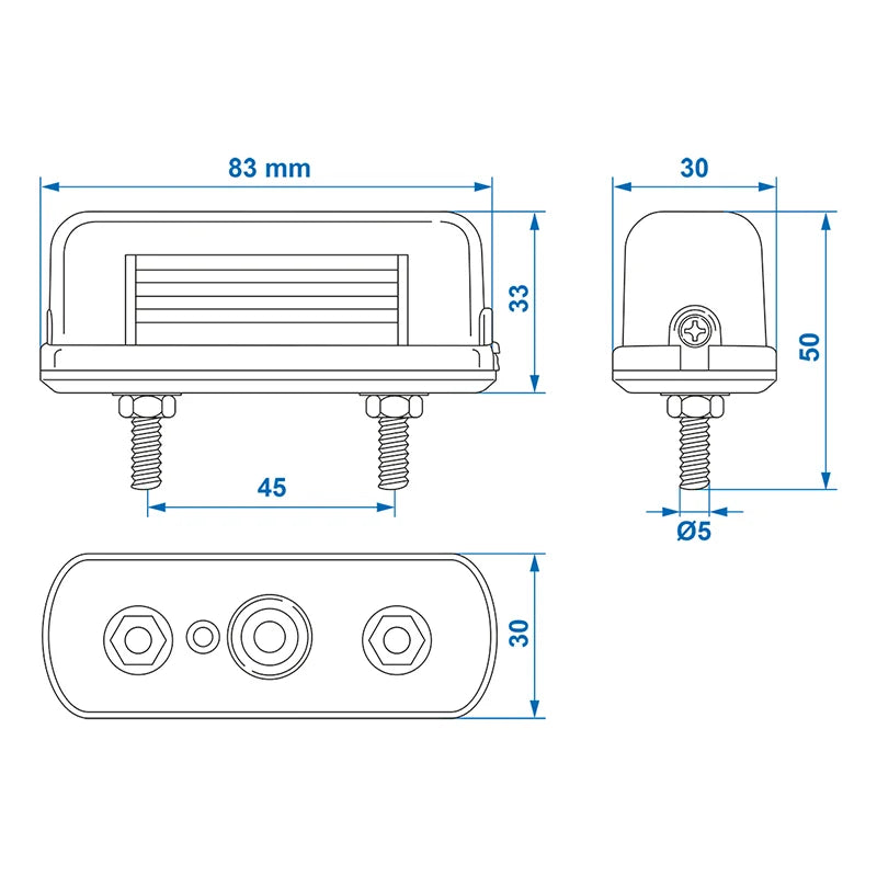 ProPlus Kentekenverlichting 83x33mm PM in blister