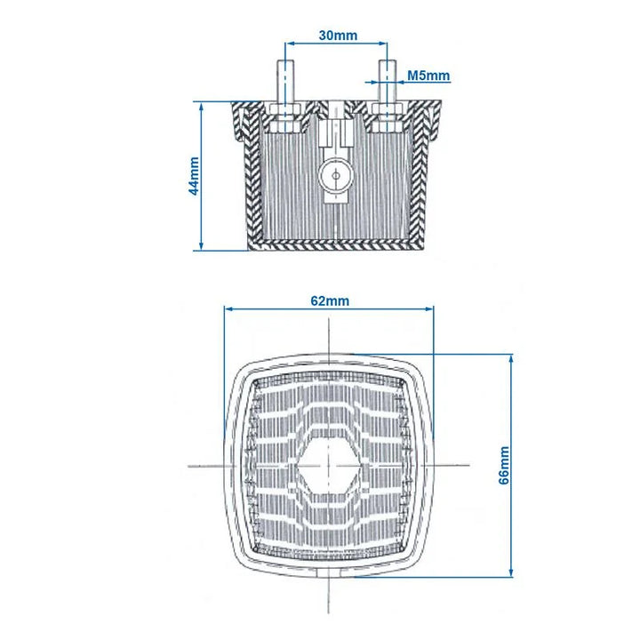 ProPlus Markeringslamp wit 66x62mm