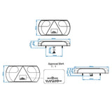 ProPlus Achterlicht 6 functies 296x142mm 32LED rechts