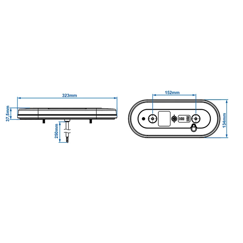 ProPlus Achterlicht 6 functies 323x134mm 54LED links