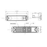 ProPlus Achterlicht 5 functies 192x51mm 21LED in blister