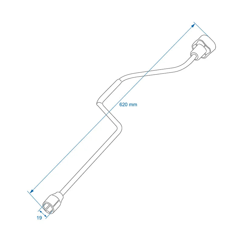 ProPlus Uitdraaislinger 620 mm/19 mm voor hoeksteun