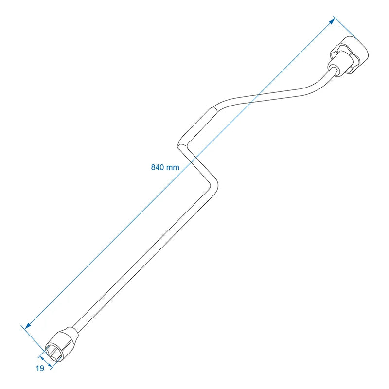 ProPlus Uitdraaislinger 840 mm/19 mm voor hoeksteun