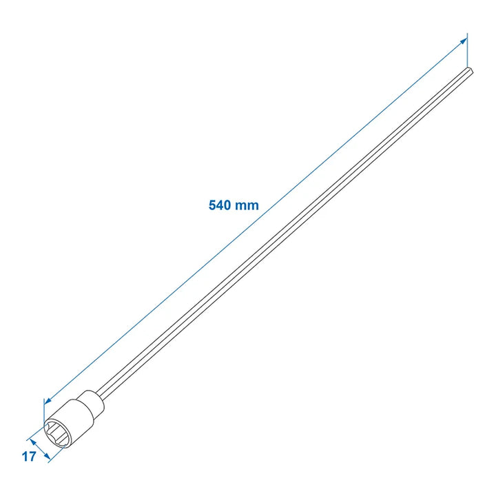 ProPlus Verlengadapter 540mm / 17mm voor hoeksteun