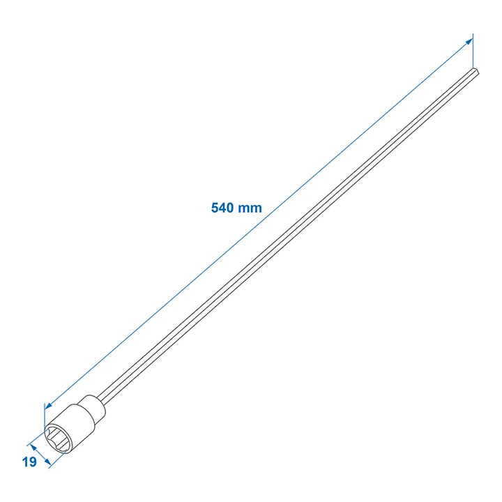 ProPlus Verlengadapter 540mm / 19mm voor hoeksteun