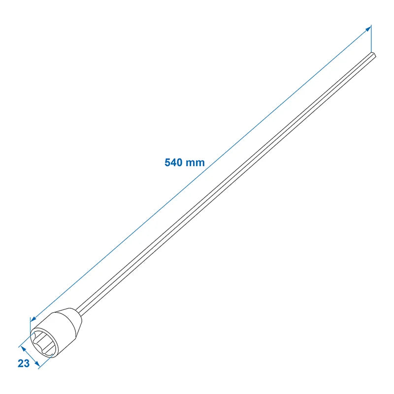 ProPlus Verlengadapter 540mm / 23mm voor hoeksteun