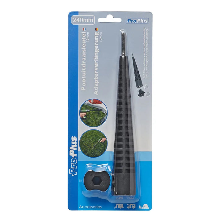 ProPlus Verlengadapter 240mm / 19mm + 13mm adapter