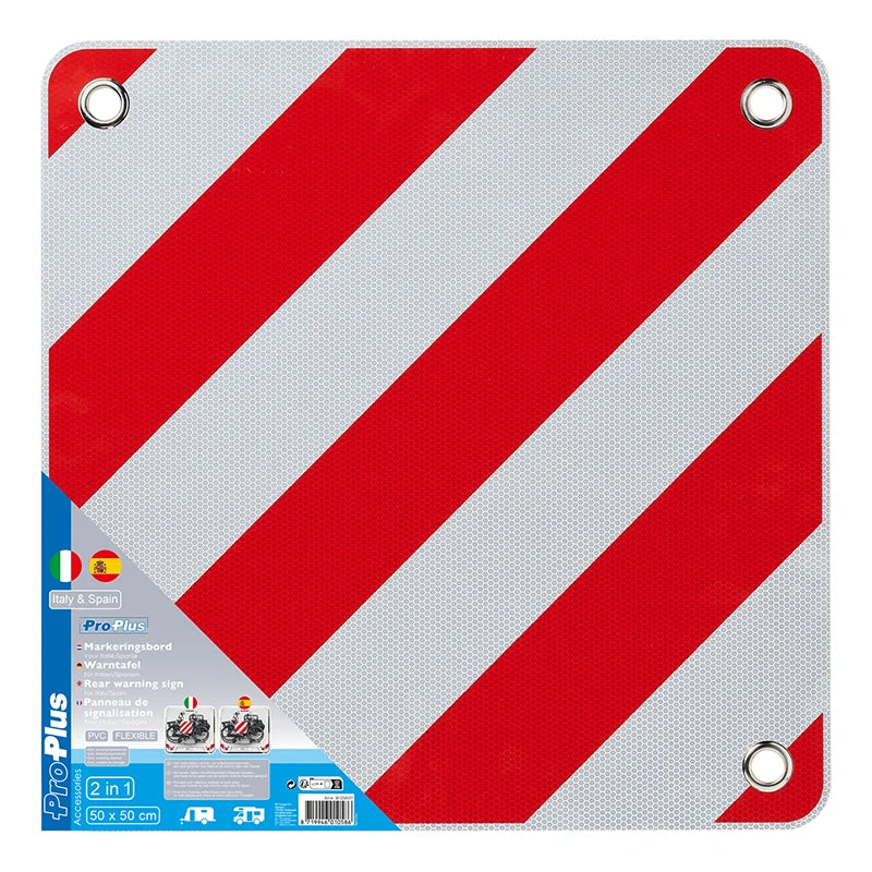 ProPlus Markeringsbord flexibel 50 x 50 cm voor Italië/Spanje 2in1