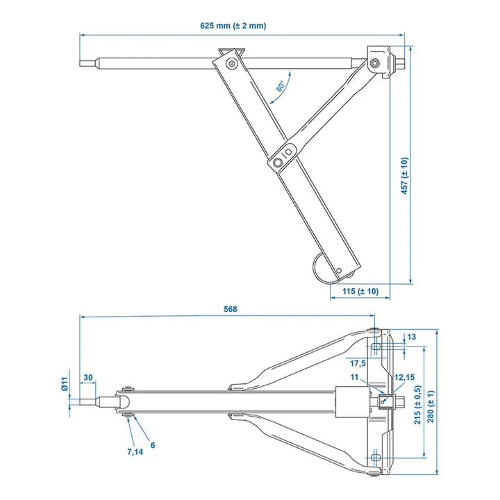 ProPlus Caravanhoeksteun 500kg