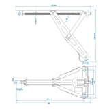 ProPlus Caravanhoeksteun 600kg