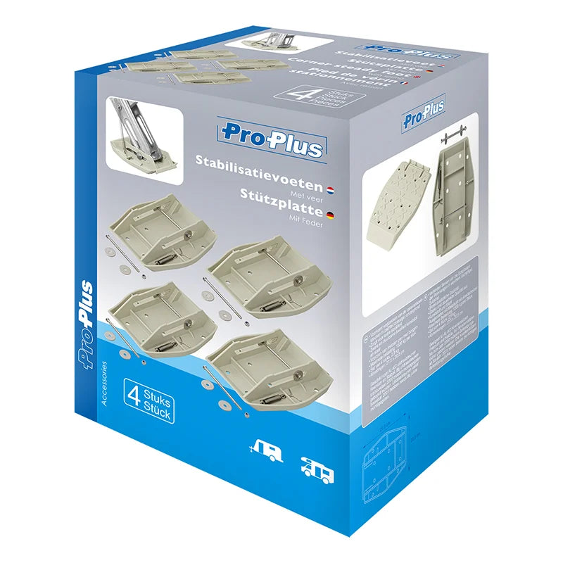 ProPlus Stabilisatievoeten met veer - set van 4 stuks