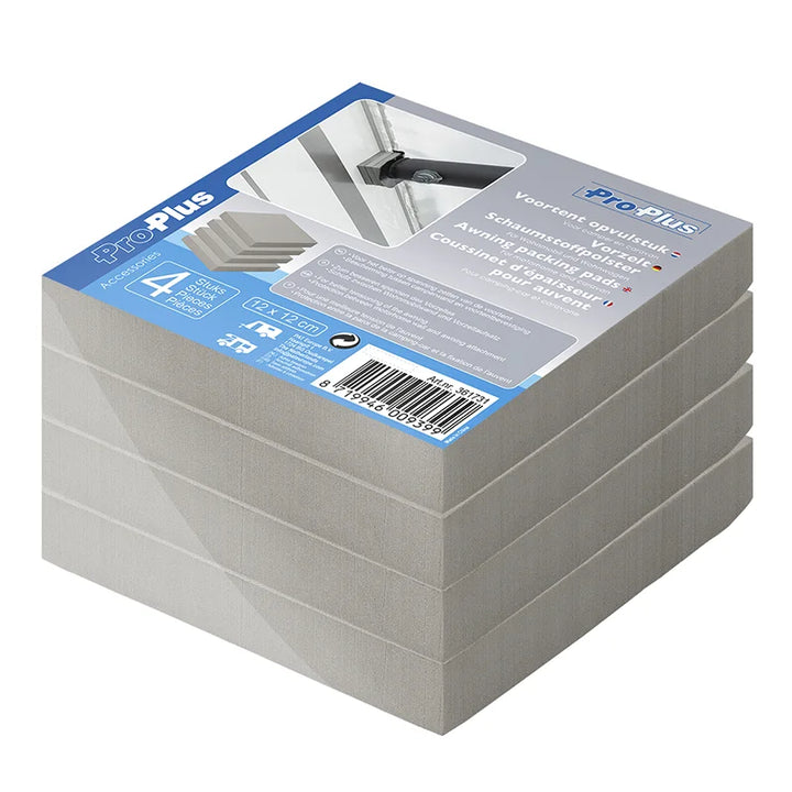 ProPlus Voortent opvulstuk voor camper en caravan - set van 4 stuks