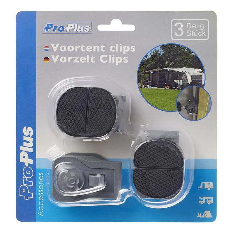 ProPlus Voortent clips 3-delig draaivergrendeling