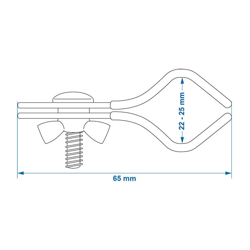ProPlus Daksteunklem 25-28mm gecoat