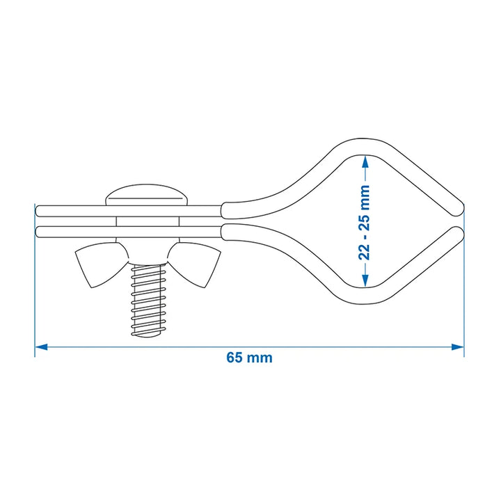 ProPlus Daksteunklem 25-28mm gecoat 2 stuks in blister