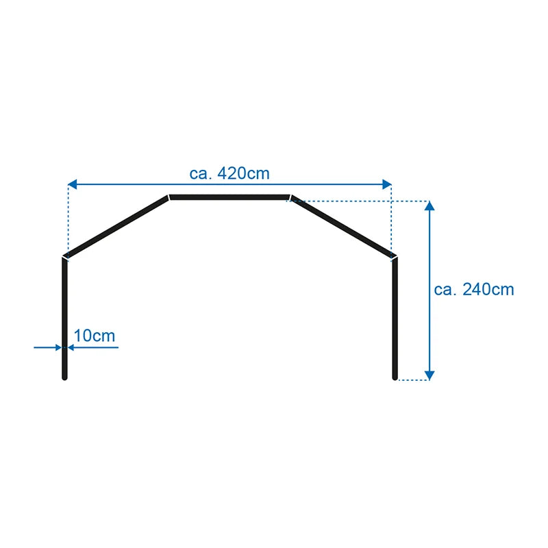 ProPlus Windscherm opblaasbaar 840x140cm