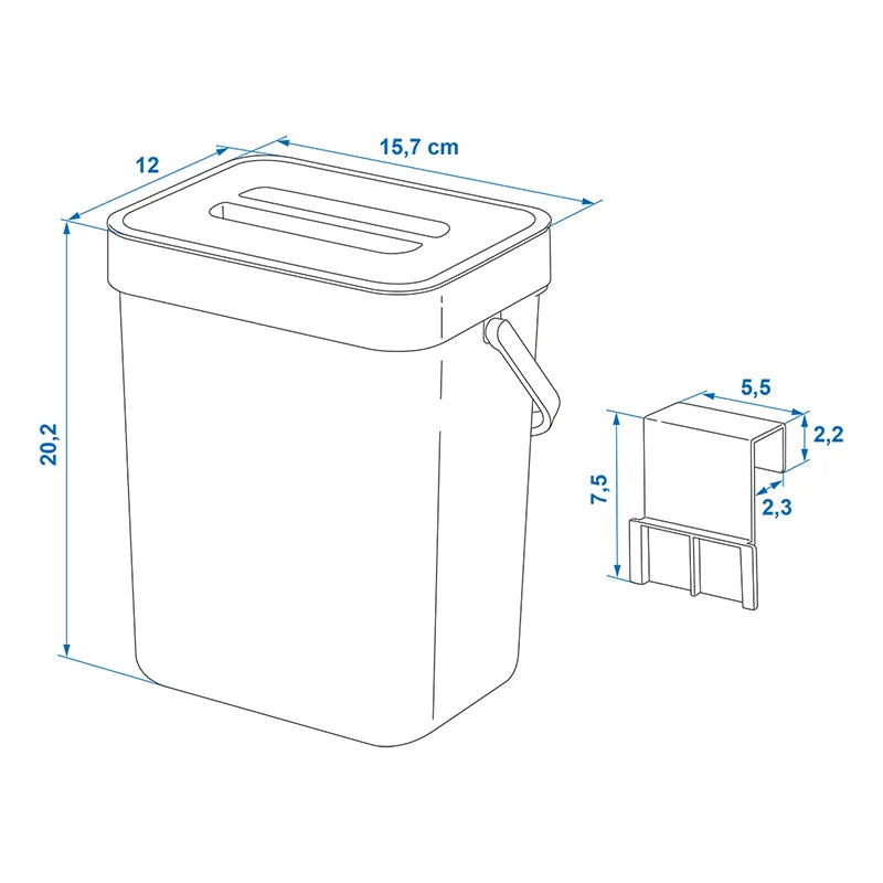 ProPlus Afvalbak met deksel 3L voor caravan/camper