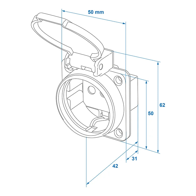 ProPlus Schuko stopcontact 16A/250V