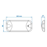 ProPlus Opbouwarmatuur 30-leds 12V 550lm 22x200x90mm