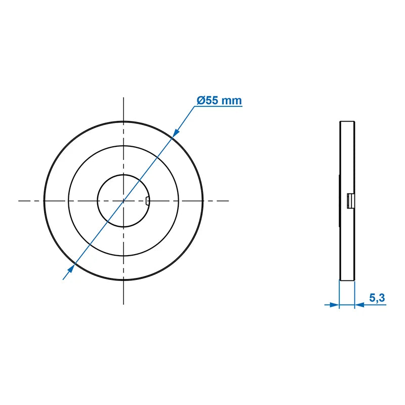 ProPlus Opbouwspot 12-leds 12V 240lm Ø55x5,0mm