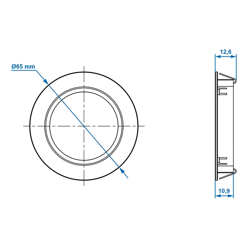 ProPlus Inbouwspot 24-leds 12V 220lm Ø65x11mm