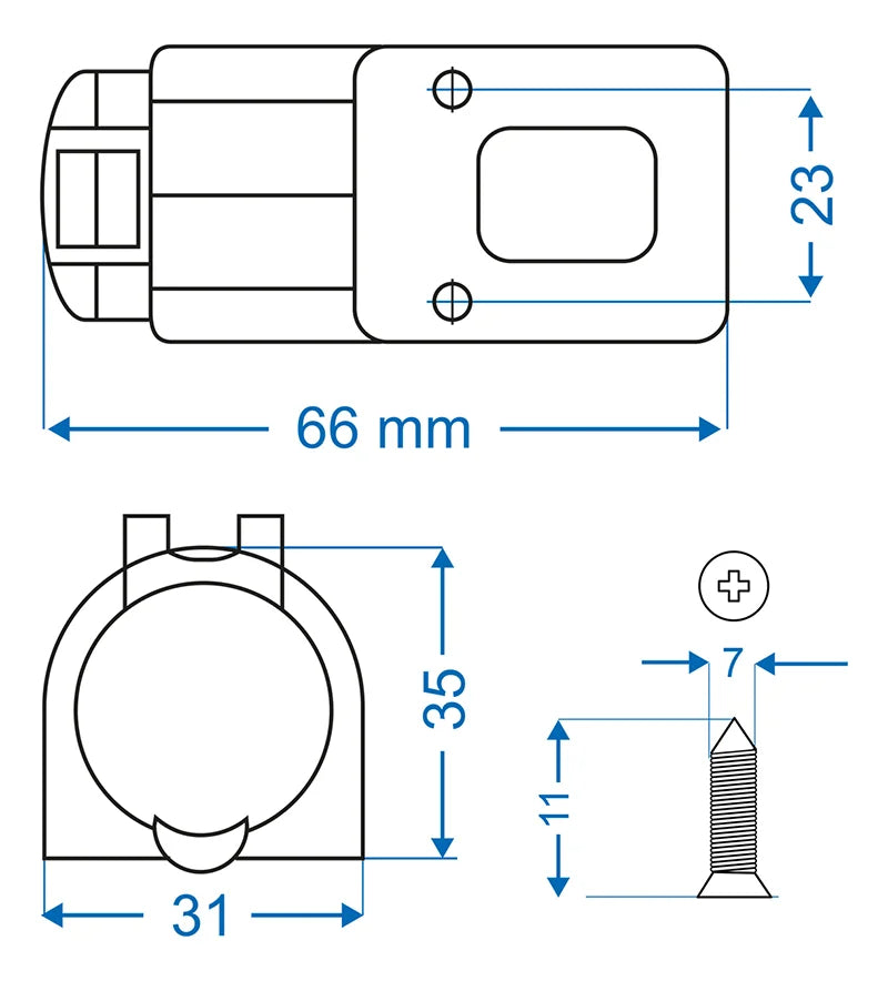 ProPlus Opbouwdoos DIN 12V/24V-16A