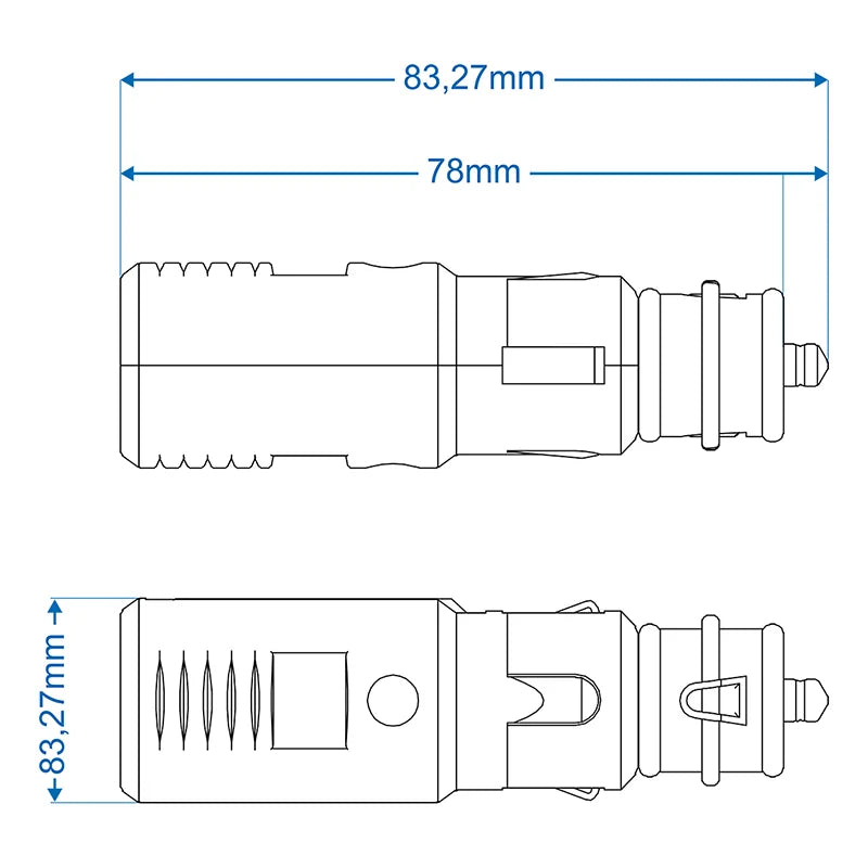 ProPlus Sigarettenaanstekerplug universeel 12V/24V in blister